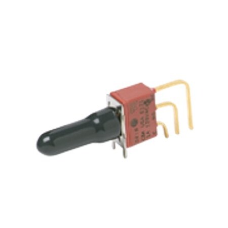 C&K Components Pushbutton Switch, Spdt, Momentary, 1A, 28Vdc, Solder Terminal, Through Hole-Right Angle E121SD1AGE